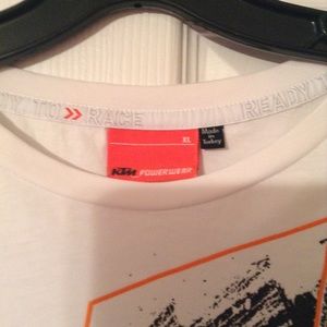 KTM Shirts - White KTM power wear shirt size xl! KTM Shirts - White KTM power wear shirt size xl!